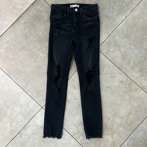 Levi’s High Rise Super Skinny Distressed Jeans Size 8